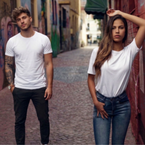 Dark Teal Printed Tshirt